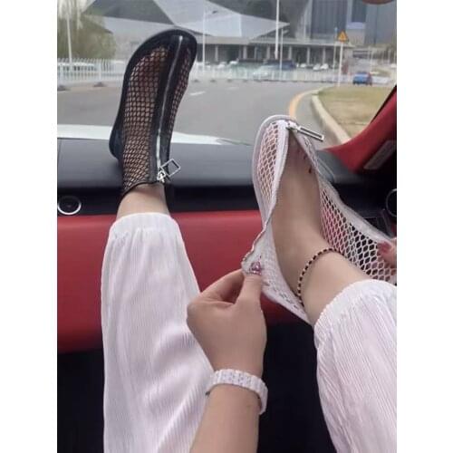 Women Hollow Out Boots Leather Shoes Candy Color Cross-Tied Summer Ladies Shoes Solid Motorcycle Female Fashoin Boots