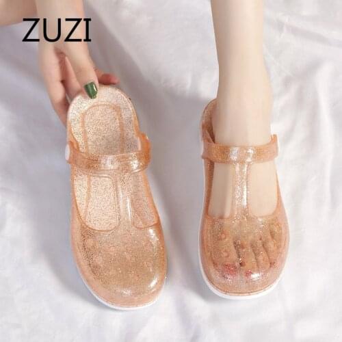 ZUZI 2021 New Summer Hole Shoes Women Sandals Jelly Shoes Women Sandals and Slippers Nurse Shoes Sandals and Slippers
