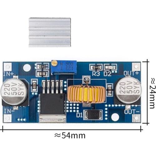 10PCS 5A XL4015 DC-DC Step Down Adjustable Power Supply Module Lithium Charger