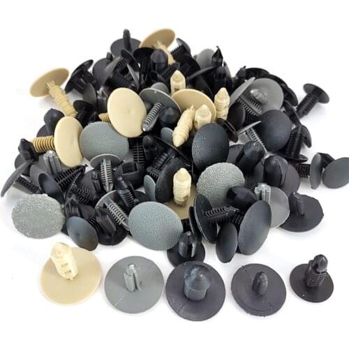 Car Door Bumper Fender Fastener Plastic Auto Trim Clip Rivet Auto Fasteners 100pcs