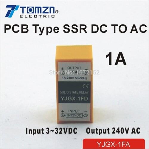 1DA PCB SSR input 3-32V DC load 240V AC single phase Circuit boards AC solid state relay