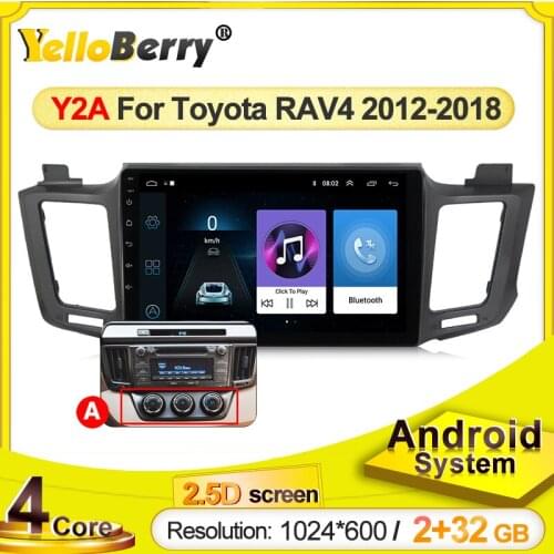 2.5D Screen Android Car GPS Navgation radio player for Toyota RAV 4 RAV4 2012 2013 2014 2015 2016 2017 2018 SWC Multimedia WIFI