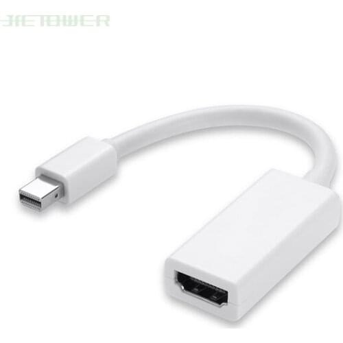 20pcs/lot Wholesale Thunderbolt Mini DisplayPort Display Port DP to HDMI Adapter Cable For Mac Macbook Pro Air