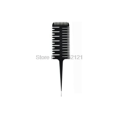 By dhl or ems 200pcs Barber Salon Style Haircut Comb with Tail Fish Bone Shape Colorful Women Big Tooth Comb Hair Dyeing Tool