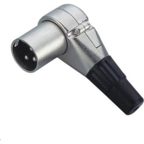 3 pole Right angle XLR connector Male Female XLR 3 4 5 6 7 Pin micphone Plug Audio Cable Connector Multi-directional connector