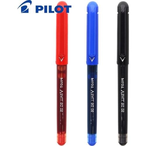 3Pcs Pilot LVE-10EF Direct Liquid Ballpoint Pen 0.5mm Quick Dry Push Type Signature Arge Capacity Student Stationery