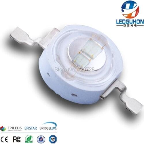 3W Dual-core green led used for led aquarium light