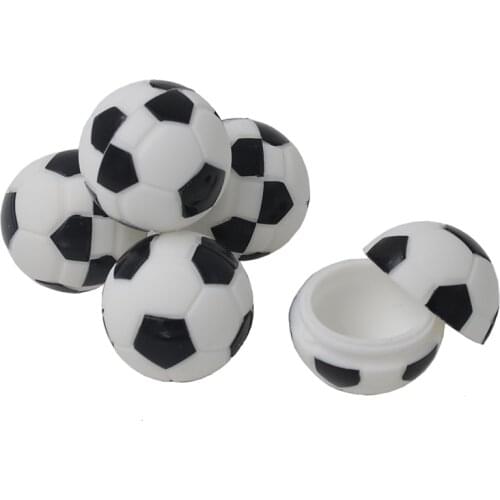 5pcs 6ml Football Bho Dab wax Jar Silicone Wax Container Dabber Wax Storage Slick butane Oil Concentrate