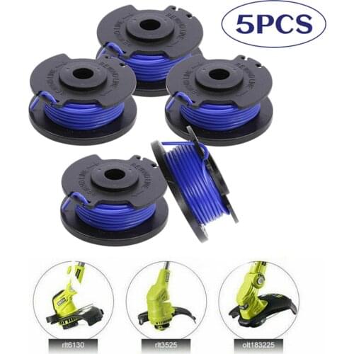 5pcs Spare Line Spool For Ryobi One And AC14RL3A Lawn Trimmers Mowing Line Trimmer Line Replacement Mower Parts And Accessories