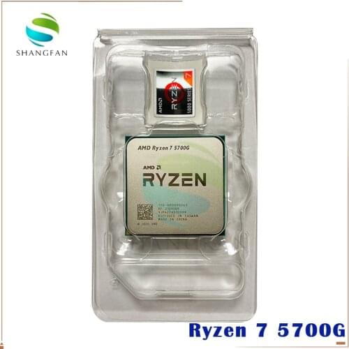 AMD Ryzen 7 5700G R7 5700G 3.8GHz Eight-Core 16-Thread 65W CPU Processor L3=16M 100-000000263 Socket AM4 new but no fan