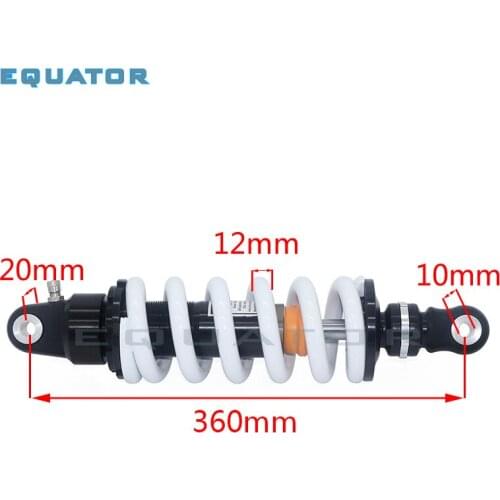 High performance 360mm 1000LBS adjustable damping rear shocks absorber suspension For Scooter Dirt Bike Gokart Quad ATV