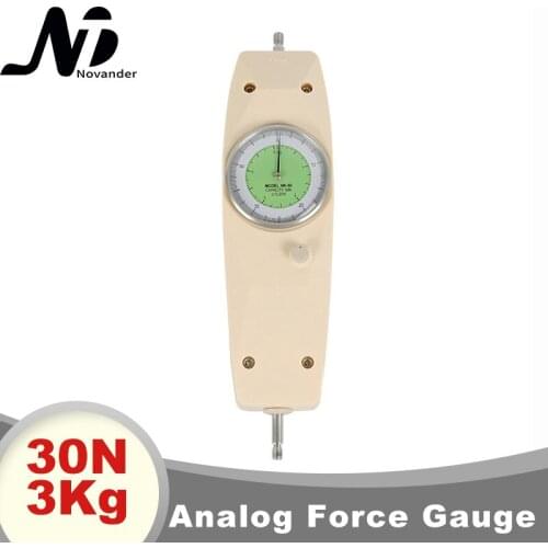 Analog Force Gauge Push and Pull Testing Meter 30N 3Kg Dynamometer Dial Force Tester