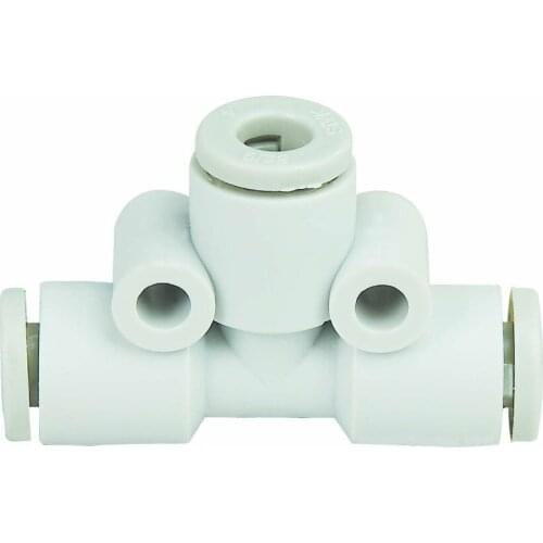 Free shipping Quality Air hose Fittings Equal Tee Connector for OD size 4mm PU hose/Nylon Hose/soft nylon hose