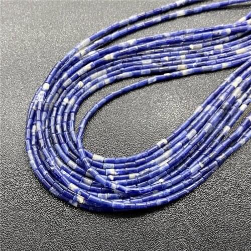 2x4mm Jaspers Column Beads Cylindrical Natural Semi-precious Stone Jades Loose Tube Beads For Jewelry Making Diy 15" Strand