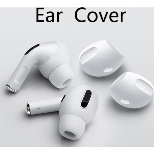 2Pcs Earphone Case Cover for Airpods Pro Silicone Anti-Slip Soft Earbuds Eartips Cap for Apple Airpods Pro 3 Accessories