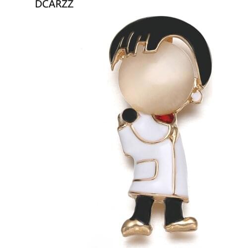 DCARZZ Enamel Doctor Pin Trendy Jewelry Women Men Gift Hospital Doctor Figure Casual Office Medical Science Cute Brooches Pins