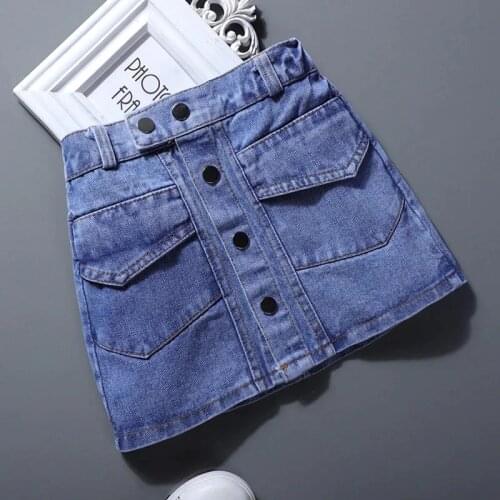Kids Girls Skirts New Baby Short Skirts Denim Skirts For Girls skirts childrens suspenders skirts