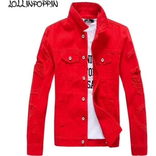 Мужские джинсовые куртки LOLLINPOPPIN China At AliExpress