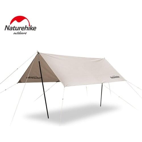 Naturehike Outdoor Ultra Light Camping Cotton Cloth Canopy 5-8 Person Square Canopy Sunshade Family Waterproof Tarp Tent