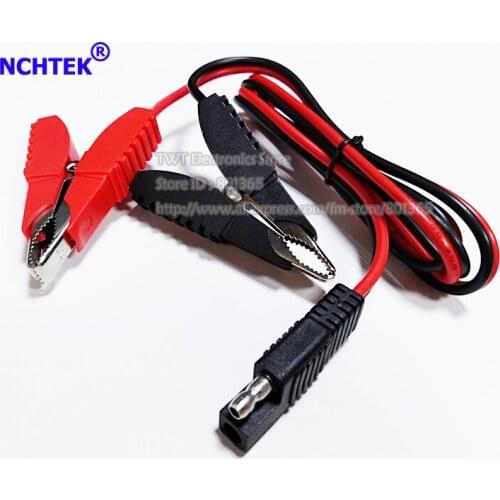 NCHTEK SAE to Red Black Clip Power Extension Connector Cable About 1M/Free Shipping/2PCS