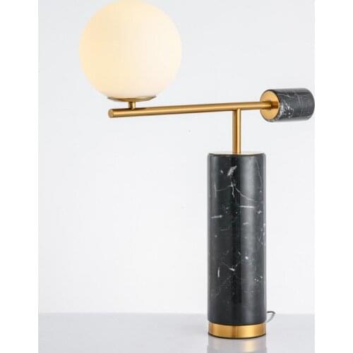 Northern Europe bedroom bedside Hotel marble glass led postmodern living room model room designer lighting