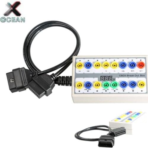 Newest OBD2 protocol detector OBD II Breakout box protocol detector for key programming and chip tuning