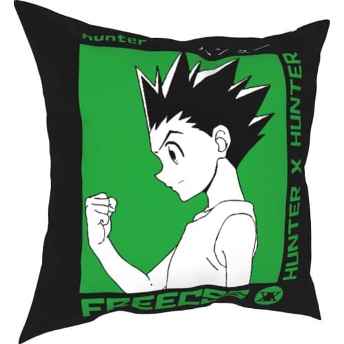 Hunter X Hunter Gon Freecss Pillowcase Soft Polyester Cushion Cover Decorative Anime Kawaii Pillow Case Cover Home Zippered 18"