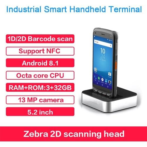 Android 8.1 Handheld portable Scanner PDA 5.2 Inch Industrial Terminal 2D Zebra SE4710 Barcode Reader Inventory Data Collector