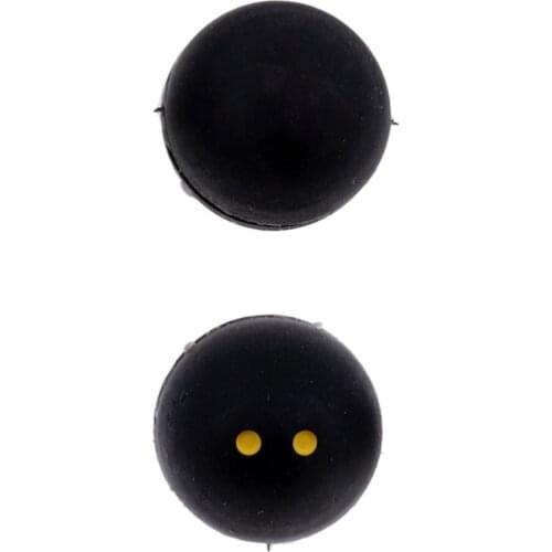 BALL TYPE Black Silicone Rubber Vibration Dampeners Shock Absorber for Sports Tennis Racquets, Set of 2
