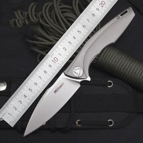 EDC Titanium Alloy Handle Folding Knife Paper Cutting Art Blade Cutting Knife Outdoor Camping Pocket Hunt Knife Tools