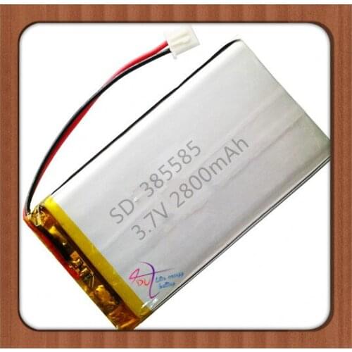 XHR-2P 2.45 2.54 2800mAh 385585 3.7V polymer lithium Rechargeable batteries