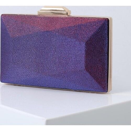 Womens Wedding Clutch Evening Bag Small Handbag Female Banquet Party Purse Luxury Purple Shoulder Messenger Bag ZD1560