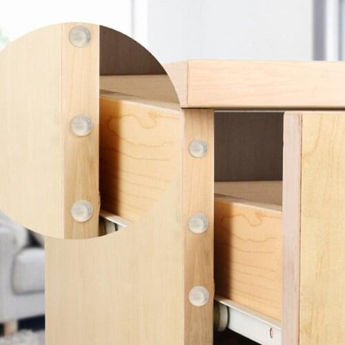 1pc(64 capsules) Self Adhesive Silicon Rubber Cabinet Damper Buffer Pad Wall Protectors Door Handle Bumpers for Door Doorstop