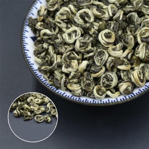 2020 Natural Tea Green Piluochun Chinese Tea Green Loose Leaf with Jasmine Floral Scent 250g