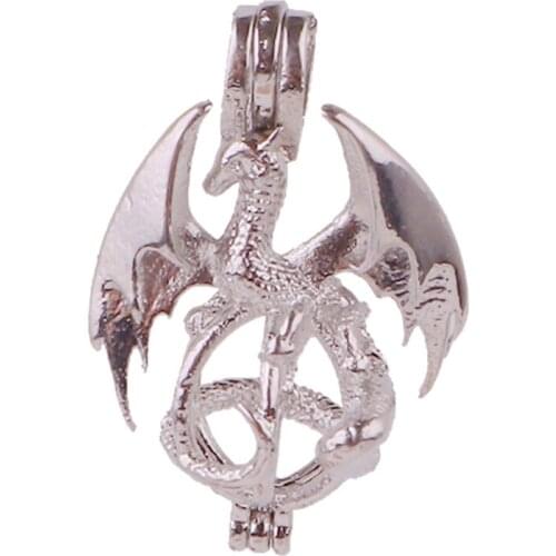 5pcs Dull Silver copper birds animal can be opened Beads Pearl Cage Pendant Locket Fairytale Party Essential Oil Diffuser