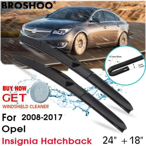 Car Wiper Blade Front Window Windscreen Windshield Wipers Blades Auto Accessories For Opel Insignia Hatchback 24"+18" 2008-2017