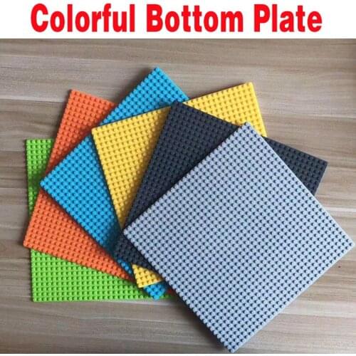 10 kind colourful Classic Base Plates Plastic Bricks Baseplates Suitable dimensions Building Blocks Construction Toys