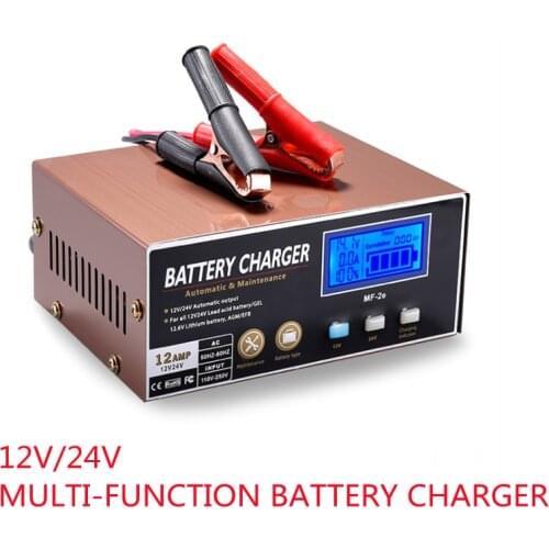Free ship! MF-2e new!AGM Car Battery Charger,110V 250VIntelligent Pulse Repair Battery Charger 12V 24V Truck Motorcycle Charger
