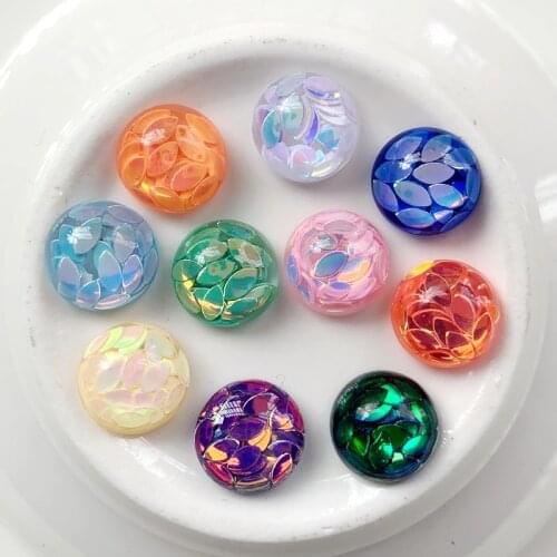 12mm 30pcs Shine Crystal Non Sew Rhinestone Stones Sequins fill Spacer Buttons for DIY Garment Jewelry E39