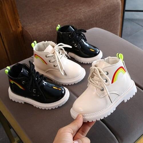 Girls' Boots Autumn/winter Single Boots 2021 New Childrens Princess Boots Fashion Style Martin Boots Boys Short Boots 21-30 Hot