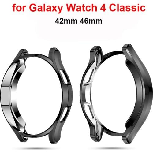 Case for Samsung Galaxy Watch 4 Classic Protector TPU Cover Full Protective Bumper Shell for Galaxy Watch 4 Classic 42mm 46mm