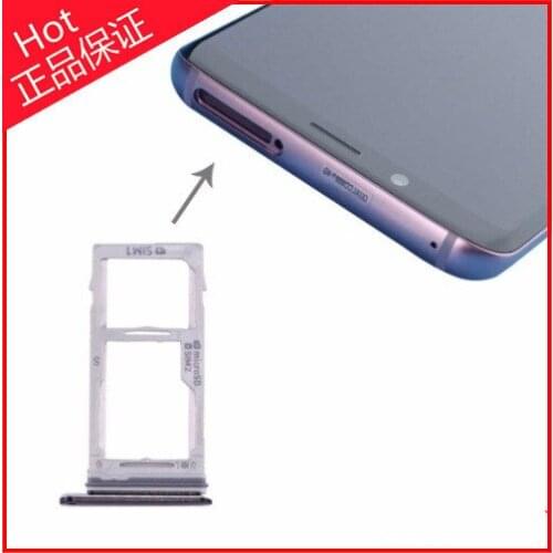 Samsung SIM SD Card Dual Sim Card holder For Samsung Galaxy S9 MicroSD Holder Nano Sim Card Tray Slot Replacement Part