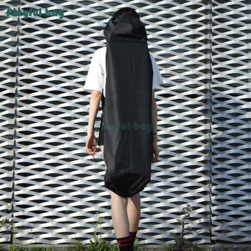Playful Bag Long board skateboard double shoulder bag Four wheels skateboard storage bag Waterproof Oxford cloth AMB23