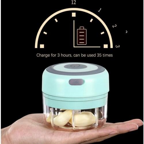 Electric Food Crusher Mini Garlic Press Garlic Crusher Vegetable Chopper For Kitchen Crushed Garlic Crushed Ginger Crushed Chili
