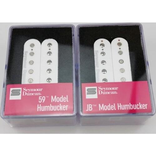 SH1n 59 And SH-4 JB Humbucker Pickup 4C White Electric Guitar Pickups