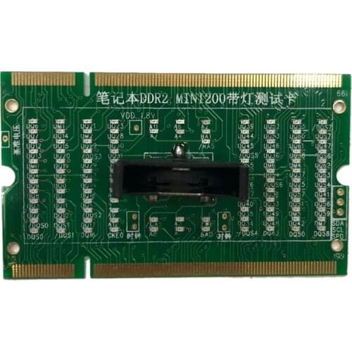1Pcs Laptop Memory DDR2 Dual Illuminated Test Card Pros and Cons to Dual-Use Tester for Laptop Motherboard Notebook
