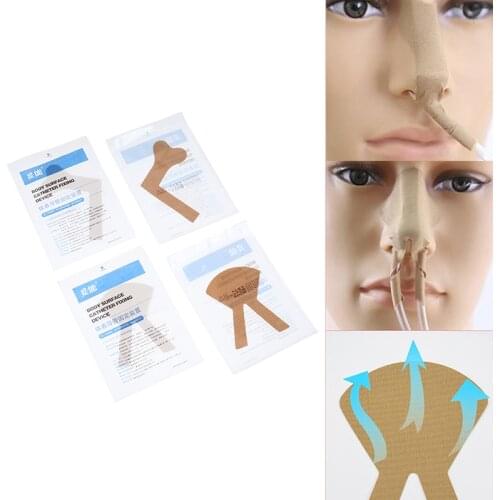 2pcs Practical Nasal Feeding Tube Adhesive Tape Sticker Nose Bridge Fixed Sticker Catheter Fixed Sticker Stomach Tube Fixation