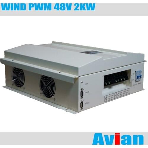 48V 2KW PWM Wind Charge Controller Free Software Monitor CE Certificated RS232 Communication Wind Turbine Controller