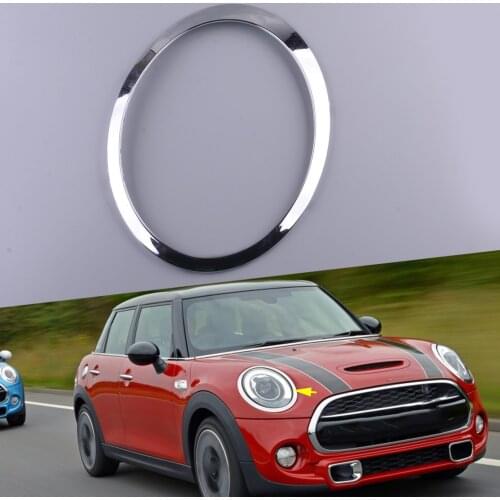Car Left Side Chrome Headlight Trim Ring Fit For Mini Cooper R55 R56 R57 R58 R59 Clubman Hatchback Coupe 2012 2013 51137149905