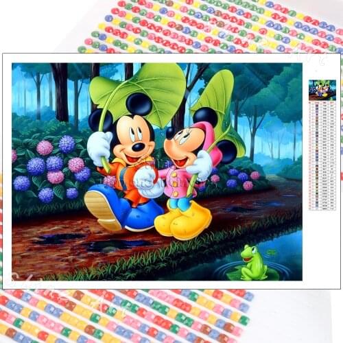 Cartoon Diamond Painting Disney Mickey Minnie Nature Children 5D DIY Cross Stitch Full Square Round Embroidery Mosaic Home Decor